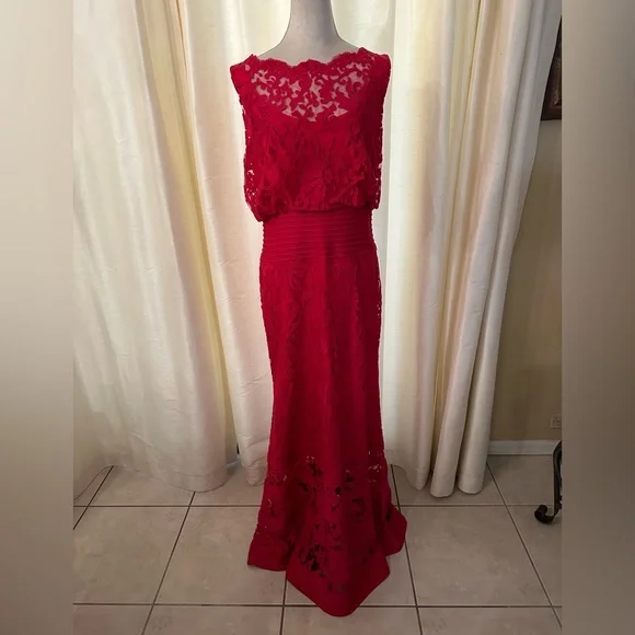 Tadashi Shoji Dresses Tadashi Shoji Red Sleeveless Maxi Dress